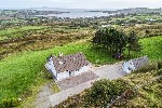 Aerial Overview of Property and Sea Views.